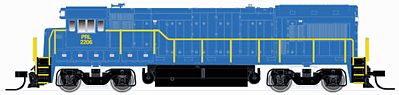 Atlas Model Railroad 40000686 N Scale GE U23B Low Nose w/FB-2 Trucks w/DCC - Master(R) -- Penn Eastern #2206 (blue, yellow, white)
