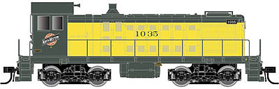 Atlas Model Railroad 40002127 N Scale Alco S2 - Standard DC - Master(R) Silver -- Chicago & North Western #1011 (yellow, green)