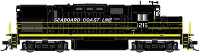 Atlas Model Railroad 40002329 N Scale Alco C420 Phase 2A Low-Nose, Dynamic Brakes - Standard DC -- Seaboard Coast Line #1236 (black, yellow)