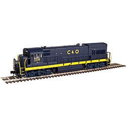 Atlas Model Railroad 40002987 N Scale GE U23B Low Hood - Standard DC -- Chesapeake & Ohio #2303 (blue, yellow)