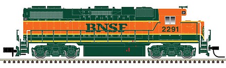Atlas Model Railroad 40003612 N Scale EMD GP38-2 w/LokSound & DCC - Master(R) -- Burlington Northern Santa Fe #2256 (orange, green, Circle/Cross Logo)