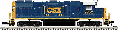 Atlas Model Railroad 40003617 N Scale EMD GP38-2 w/LokSound & DCC - Master(R) -- CSX #2752 (YN3b, blue, yellow, Boxcar Logo)