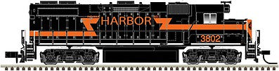 Atlas Model Railroad 40003622 N Scale EMD GP38-2 w/LokSound & DCC - Master(R) -- Indiana Harbor Belt #3802 (black, orange)