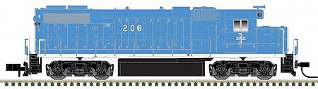 Atlas Model Railroad 40003632 N Scale EMD GP38-2 w/LokSound & DCC - Master(R) -- Boston & Maine #208 (blue)