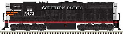 Atlas Model Railroad 40003688 N Scale EMD SD9 w/DCC - Master(R) -- Southern Pacific #5472 (Black Widow, black, silver, orange, red)