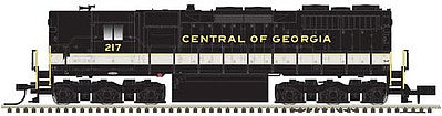 Atlas Model Railroad 40003745 N Scale EMD SD35 High Nose - LokSound & DCC - Master(R) Gold -- Central of Georgia 224 (black, white, gold)
