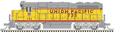 Atlas Model Railroad 40003785 N Scale EMD GP30 Phase 2 No Nose Headlight - LokSound & DCC -- Union Pacific 716 (Armour Yellow, gray, red, Later Large Lettering)