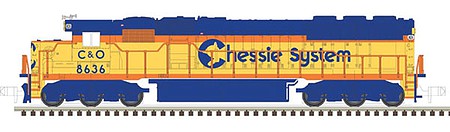 Atlas Model Railroad 40003966 N Scale EMD SD50 - ESU LokSound & DCC - Master Gold -- Chessie System C&O 8636 (yellow, vermillion, blue, black)