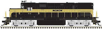 Atlas Model Railroad 40004011 N Scale Alco C420 Phase 2B Low-Nose, Dynamic Brakes - Standard DC - Master Silver -- Monon #510 (black, gold)
