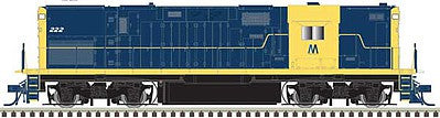 Atlas Model Railroad 40004017 N Scale Alco C420 Phase 2B High-Nose, No Dynamic Brakes - Standard DC - Master Silve -- Long Island 229 (Retro dark blue, yellow)