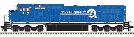 Atlas Model Railroad 40004207 N Scale GE Dash 8-40CW - Standard DC - Master(R) Silver -- Conrail 6277 (blue, white, Quality Logo)