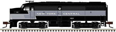 Atlas Model Railroad 40004538 N Scale Alco FA1 - Standard DC - Master(TM) Silver -- New York Central 1033 (Lightning Stripe, black, gray)