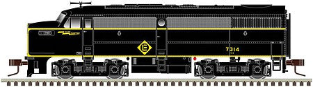 Atlas Model Railroad 40004563 N Scale Alco FA1 - LokSound and DCC - Master(TM) Gold -- Erie Lackawanna 7254 (Ex-Erie, blalck, yellow)