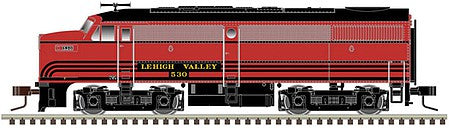 Atlas Model Railroad 40004572 N Scale Alco FA1 - LokSound and DCC - Master(TM) Gold -- Lehigh Valley 532 (Cornell Red, black)