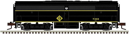 Atlas Model Railroad 40004582 N Scale Alco FB1 - LokSound and DCC - Master(TM) Gold -- Erie Lackawanna 7263 (Ex-Erie, blalck, yellow)