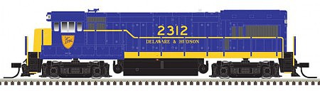 Atlas Model Railroad 40004651 N Scale GE U23B - Standard DC - Master(R) Silver -- Delaware & Hudson 2303 (blue, yellow)