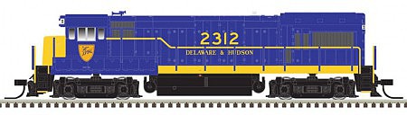 Atlas Model Railroad 40004666 N Scale GE U23B - LokSound and DCC - Master(R) Gold -- Delaware & Hudson 2302 (blue, yellow)