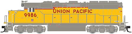 Atlas Model Railroad 40004714 N Scale EMD GP40-2 with Dynamic Brakes - Standard DC - Master Silver(R) -- Union Pacific 1461 (yellow, gray, red, yellow Sill)