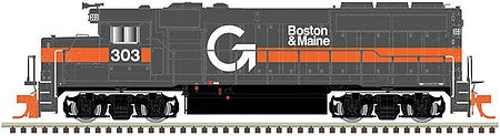 Atlas Model Railroad 40004729 N Scale EMD GP40-2 No Dynamic Brakes - LokSound and DCC - Master Gold(R) -- Guilford Rail System B&M 303 (gray, orange)