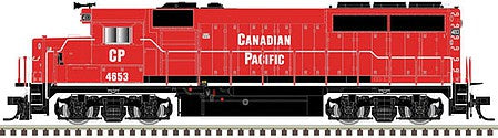 Atlas Model Railroad 40004732 N Scale EMD GP40-2 No Dynamic Brakes - LokSound and DCC - Master Gold(R) -- Canadian Pacific 4653 (red, white, Non-Standard Lettering)