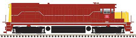 Atlas Model Railroad 40004753 N Scale GE U25B Phase 2a - Standard DC - Master Silver -- Rock Island 213 (maroon, yellow)