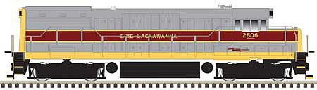 Atlas Model Railroad 40004779 N Scale GE U25B Phase 2b - DCC - Master Gold -- Erie Lackawanna 2506 (gray, maroon, yellow)