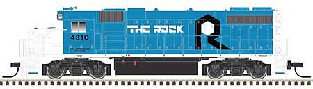 Atlas Model Railroad 40004850 N Scale EMD GP38-2 Phase II - LokSound and DCC -- Rock Island 4319 Illinois (blue, white)