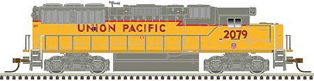 Atlas Model Railroad 40004905 N Scale EMD GP60 - Standard DC - Master(TM) Silver -- Union Pacific 2079 (yellow, red, gray)