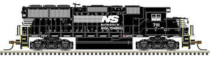 Atlas Model Railroad 40004928 N Scale EMD GP60 - LokSound and DCC - Master(TM) Gold -- Norfolk Southern 7144 (black, white)