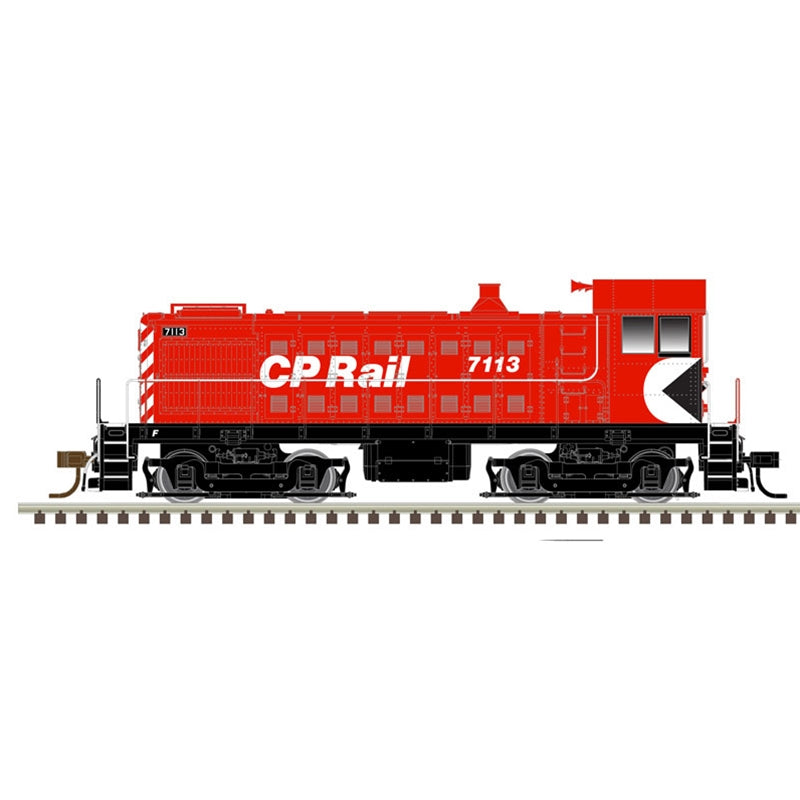 Atlas Model Railroad 40005014 N Scale Alco S4 - LokSound and DCC - Master(R) Gold -- Canadian Pacific 7113 (red, black, white)