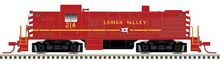 Atlas Model Railroad 40005031 N Scale Alco RS2 - Standard DC - Master(R) Silver -- Lehigh Valley 218 (red, yellow, black)