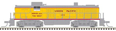 Atlas Model Railroad 40005036 N Scale Alco RS2 - Standard DC - Master(R) Silver -- Union Pacific 1292 (yellow, gray, red)