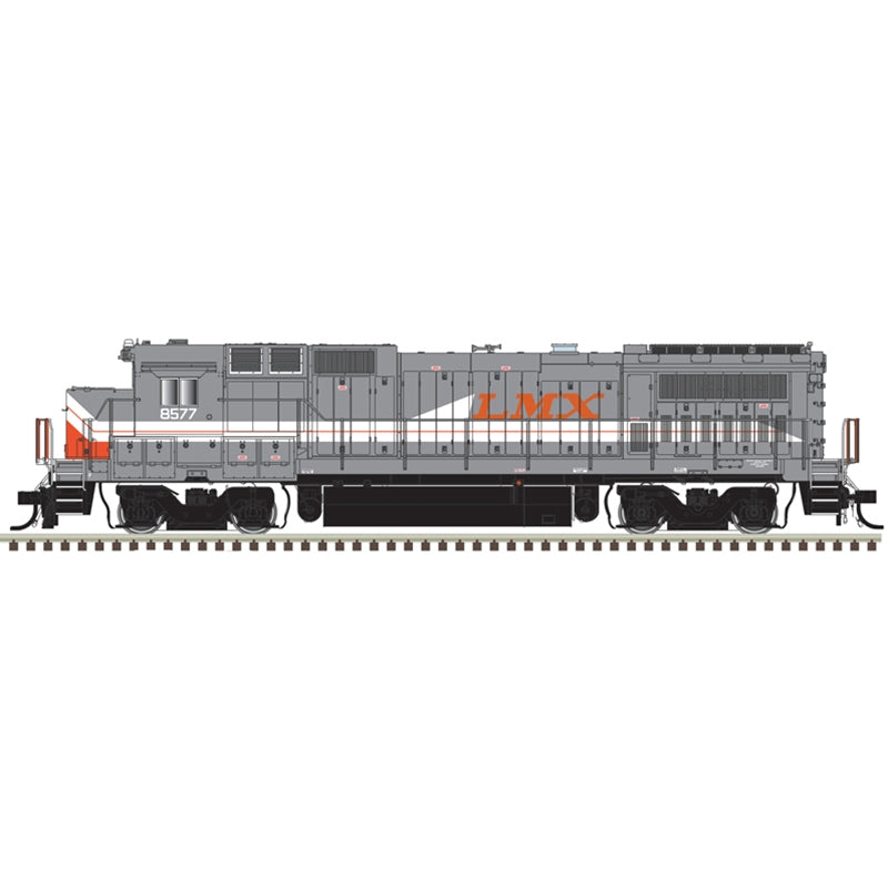 Atlas Model Railroad 40005133 N Scale GE Dash 8-40B - Standard DC - Master(R) -- LMX 8520 (gray, red)
