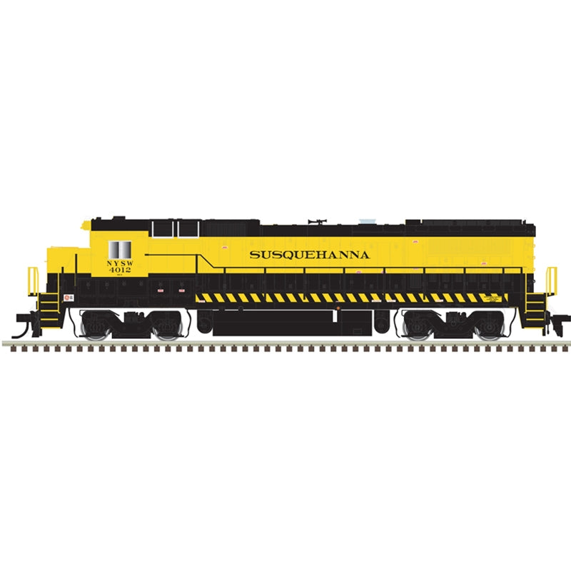 Atlas Model Railroad 40005157 N Scale GE Dash 8-40B - LokSound and DCC - Master(R) Gold -- New York, Susquehanna & Western 4012 (yellow, black)
