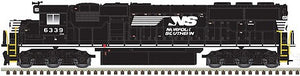 Atlas Model Railroad 40005226 N Scale EMD SD50 with Ditch Lights - ESU LokSound and DCC - Master Gold(TM) -- Norfolk Southern 6327 (black, white, SD40E)