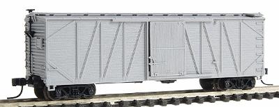 Atlas Model Railroad 41701 N Scale USRA Single-Sheathed Wood Boxcar w/5-5-5 Rib End - Ready to Run -- Undecorated