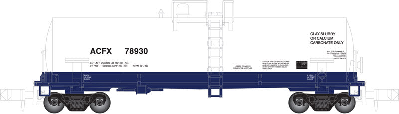 Atlas Model Railroad 50001948 N Scale Kaolin Tank Car - Ready to Run -- Undecorated