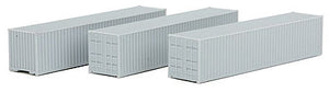 Atlas Model Railroad 50002257 N Scale 40' Standard-Height Container 2-Pack - Ready to Run - Master(R) -- Undecorated 1-(1-1) OUT Doors