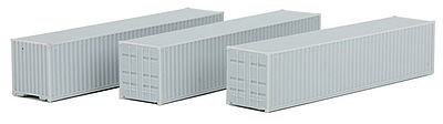 Atlas Model Railroad 50002257 N Scale 40' Standard-Height Container 2-Pack - Ready to Run - Master(R) -- Undecorated 1-(1-1) OUT Doors