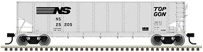 Atlas Model Railroad 50004046 N Scale 286K TopGon Coal Gondola 6-Pack - Ready to Run - Master(R) -- Norfolk Southern (9-92 Scheme, gray, black)