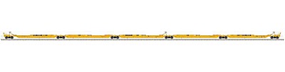 Atlas Model Railroad 50004119 N Scale Trinity 53' RAF53C 5-Unit Spine Car - Ready to Run -- TTX 555081 (yellow, black)