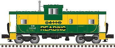Atlas Model Railroad 50004126 N Scale Extended-Vision Caboose - Ready to Run - Master(R) -- Delaware & Hudson #35797 (Ex-Reading; green, yellow)
