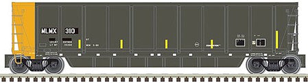Atlas Model Railroad 50004304 N Scale Coalveyor Bathtub Gondola - Ready to Run - Master(R) -- Metal Management #313 (black, yellow; Yellow Conspicuity Marks)