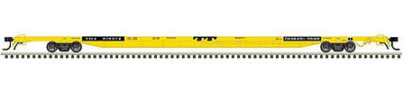 Atlas Model Railroad 50004440 N Scale ACF 89' 4" Intermodal Flatcar - Ready to Run - Master(R) -- Trailer-Train TTCX 976065 (yellow, black)