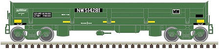 Atlas Model Railroad 50004579 N Scale Difco Side Dump Car - Ready to Run - Master(R) -- Norfolk & Western 514281 (MOW green)