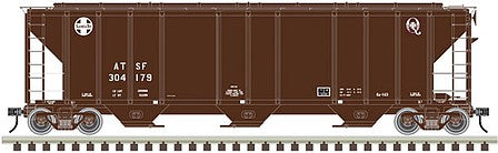 Atlas Model Railroad 50004601 N Scale PS-2 4427 3-Bay Covered Hopper - Ready to Run - Master(R) -- Santa Fe 304517 (Boxcar Red, small circle-cross and Q logos)