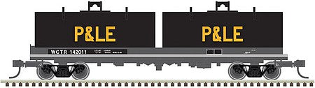 Atlas Model Railroad 50004660 N Scale Cushion Coil Car with Round Hoods - Ready to Run - Master(TM) -- White City Terminal WCTU 142062 (gray, black ex-P&LE hoods)