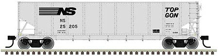 Atlas Model Railroad 50004919 N Scale Pullman-Standard 2750 3-Bay Hopper - Ready to Run - Master(R) -- Louisville & Nashville 188333 (Boxcar Red, white)
