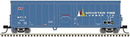 Atlas Model Railroad 50005150 N Scale NACC 50' Smooth-Side RBL Insulated Boxcar - Ready to Run - Master(R) -- Mountain Pine Lumber 1000 (blue)