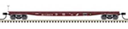 Atlas Model Railroad 50005154 N Scale 53'6" Steel Flatcar - Ready to Run - Master(R) -- Undecorated